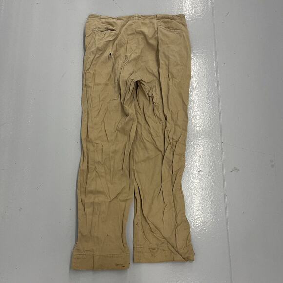 Vintage 50s Tan Sanforized Sail Cloth Workwear Chinos 36x31 - Picture 4 of 5